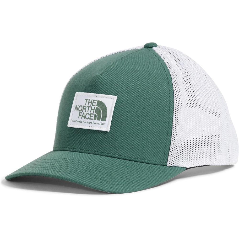 imageTHE NORTH FACE Keep It Patched Trucker Deep Fit Snapback Hat for Men ampamp Women With Breathable Mesh PanelsDuck GreenTnf White