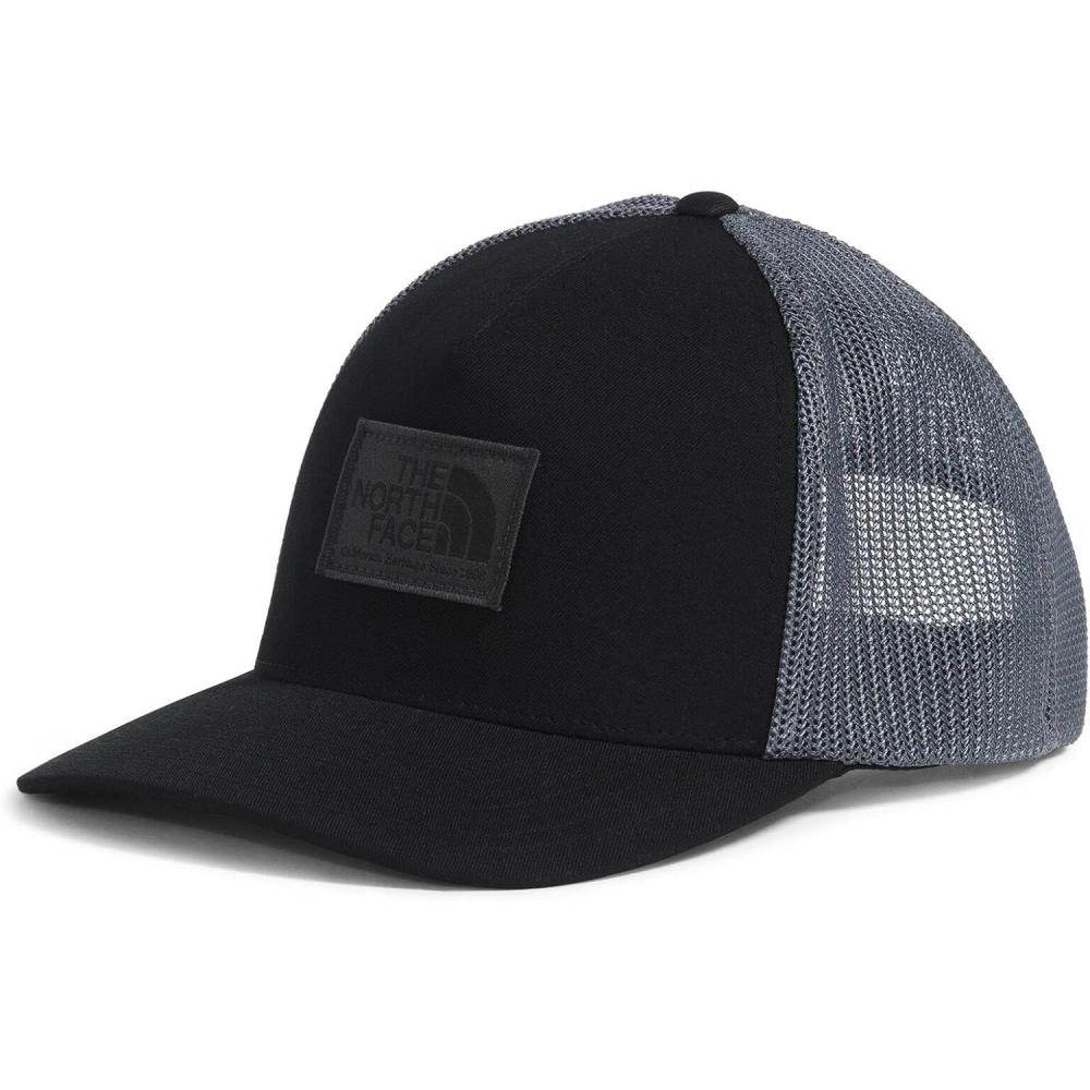 imageTHE NORTH FACE Keep It Patched Trucker Deep Fit Snapback Hat for Men ampamp Women With Breathable Mesh PanelsTnf BlackAsphalt Grey
