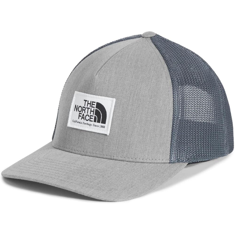 imageTHE NORTH FACE Keep It Patched Trucker Deep Fit Snapback Hat for Men ampamp Women With Breathable Mesh PanelsTnf Medium Grey HeatherTnf White