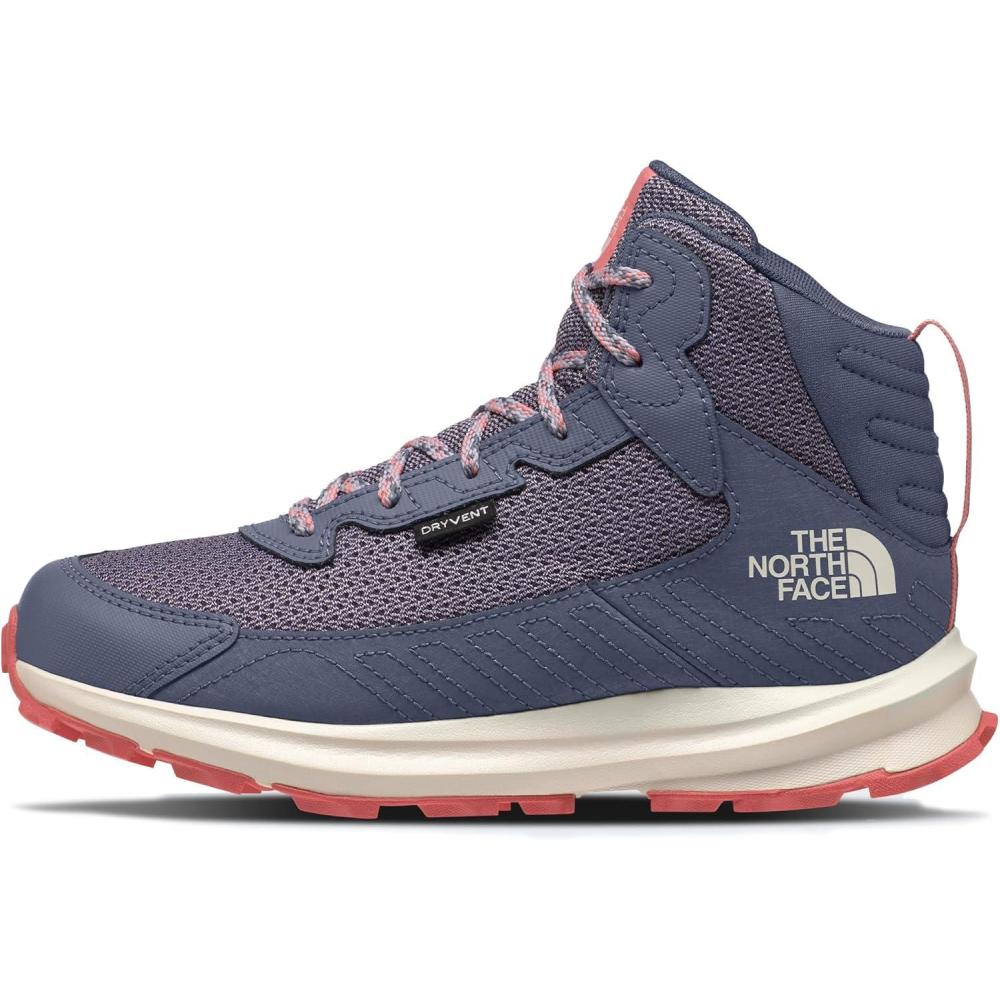 imageTHE NORTH FACE Kids Fastpack Hiker Mid Waterproof Shoe Rockered Eva Midsole Grippy Rubber OutsoleLilac PeakTwilight Galaxy