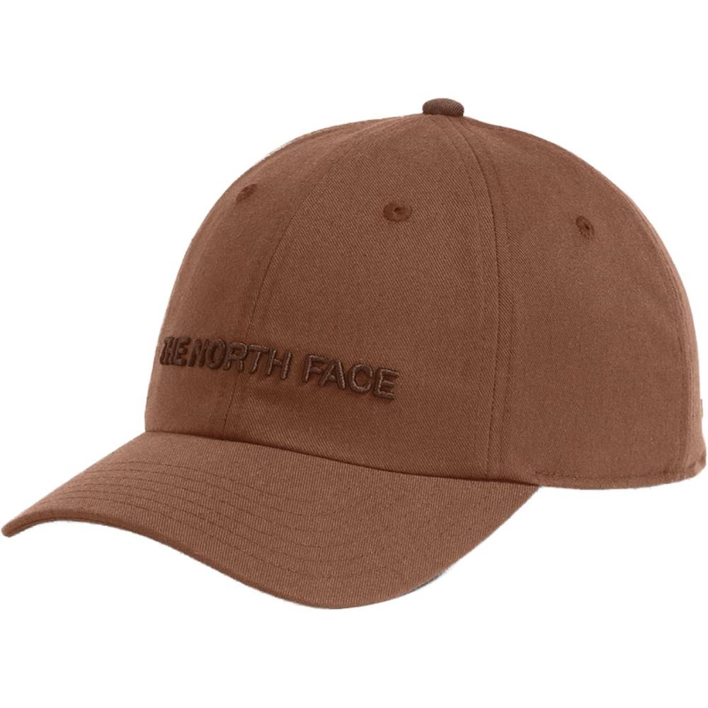 imageTHE NORTH FACE Roomy Norm Hat Classic Fit Ball Cap for Men ampamp Women Embroidered Logo Adjustable Strap ampamp Silver BuckleLatteEarth Brown