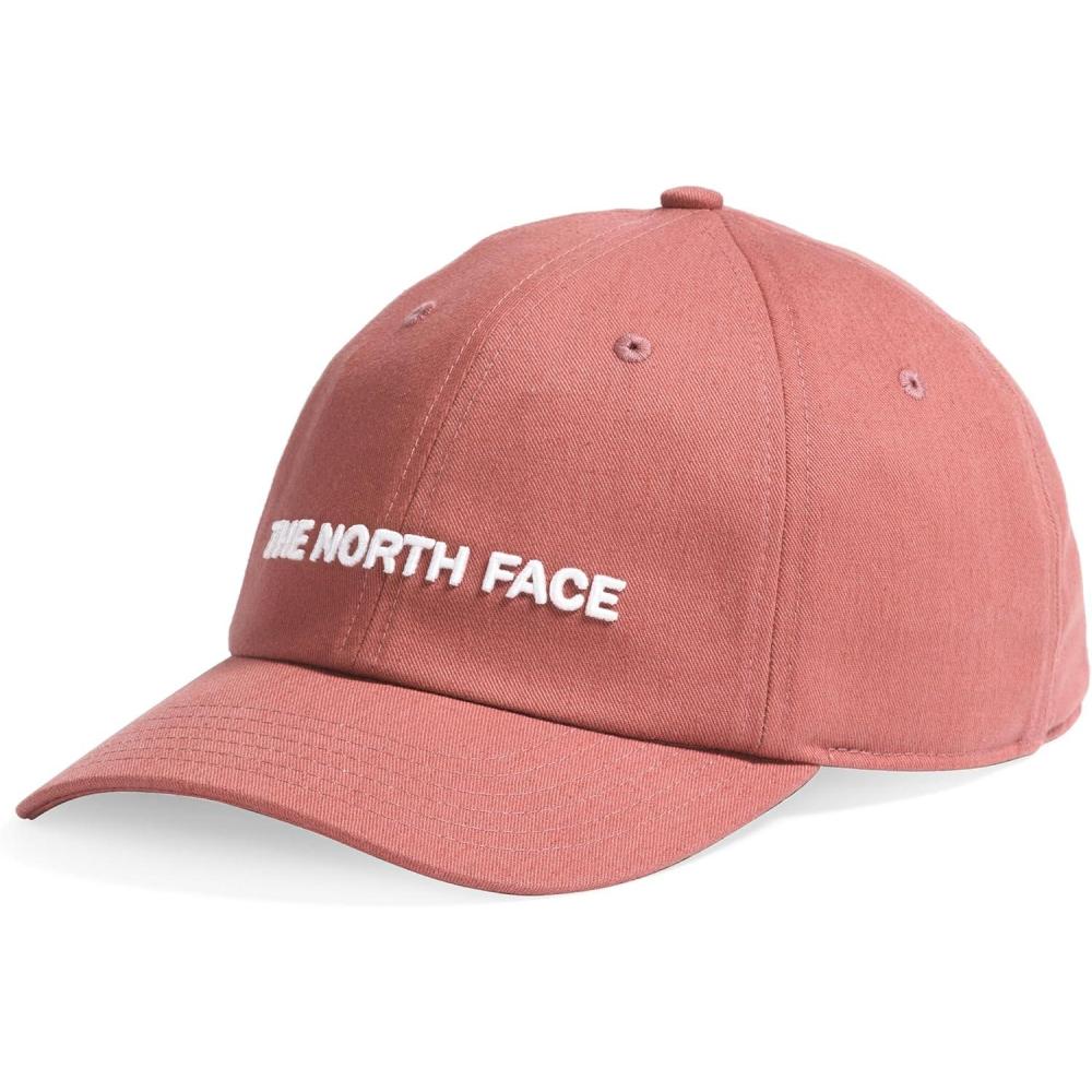 imageTHE NORTH FACE Roomy Norm Hat Classic Fit Ball Cap for Men ampamp Women Embroidered Logo Adjustable Strap ampamp Silver BuckleLight MahoganyHorizontal Logo