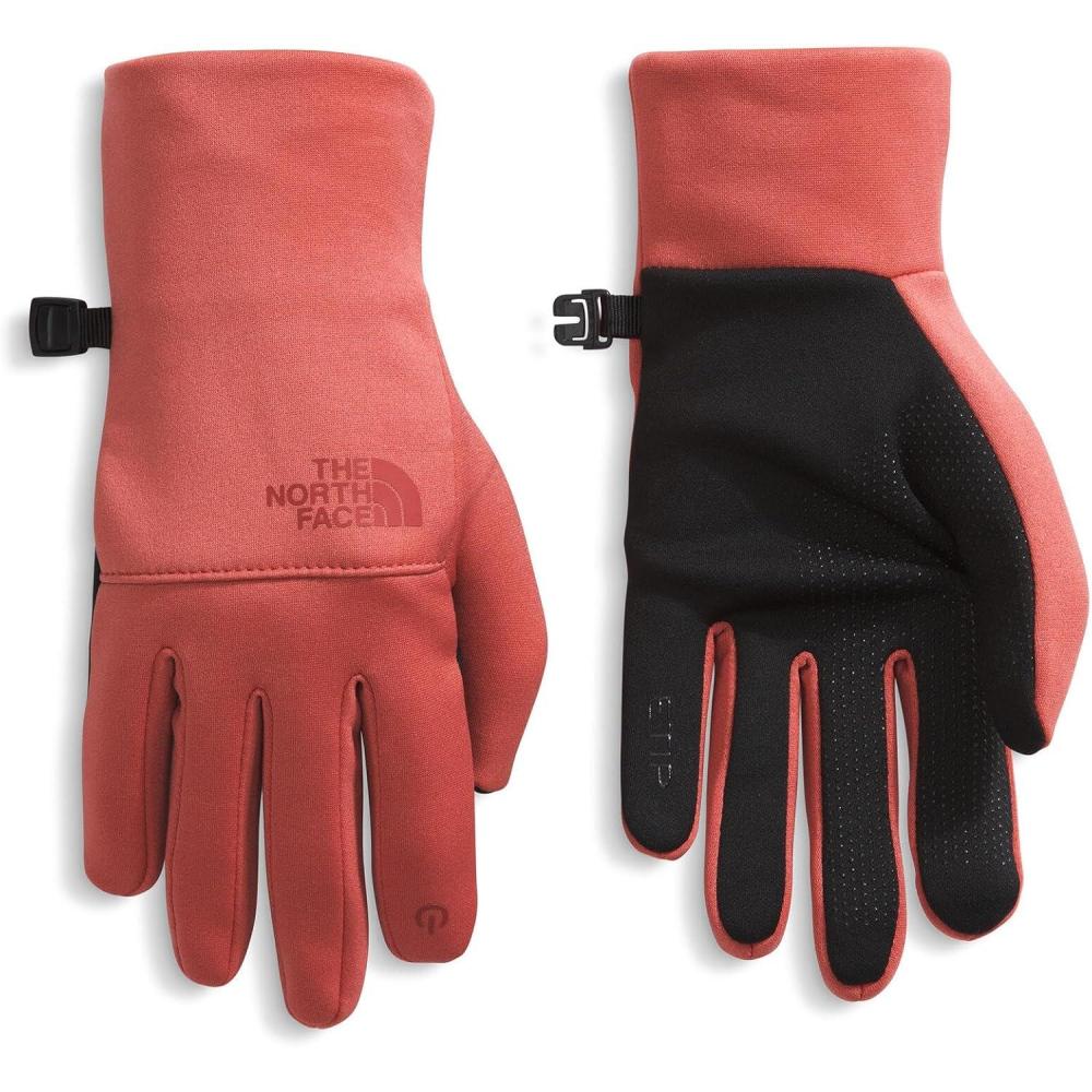 imageTHE NORTH FACE Womens Etip Recycled Glove  Touchscreen Compatible Winter Running Gloves With Silicone GrippersMars Dust