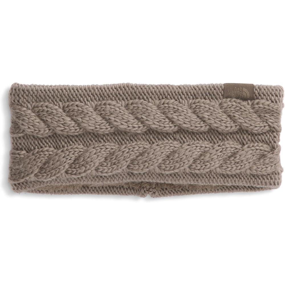 imageTHE NORTH FACE Womens Oh Mega Headband  Winter Ear Warmer With Soft Cable Knit Texture ampamp Fleece LiningMocha Brown