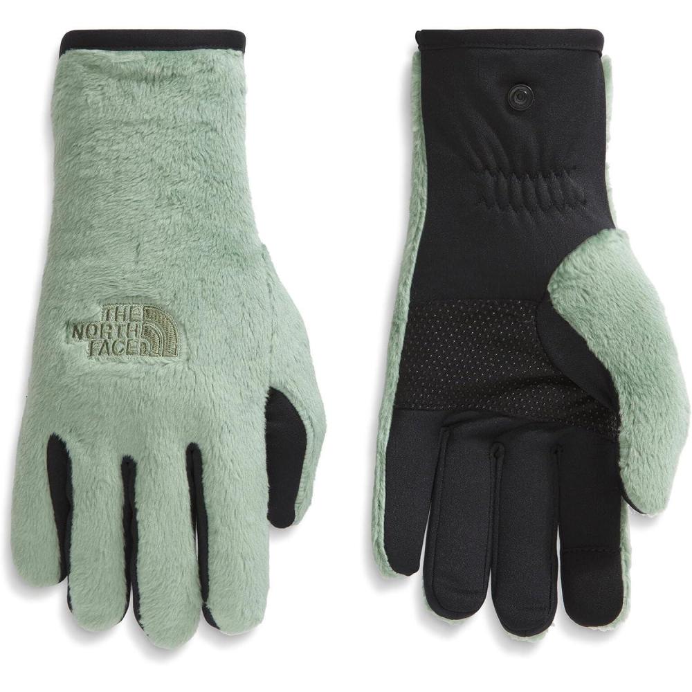 imageTHE NORTH FACE Womens Osito Etip Glove Touchscreen Compatible Hand Warming Soft Fleece Silicone GrippersSlate Moss