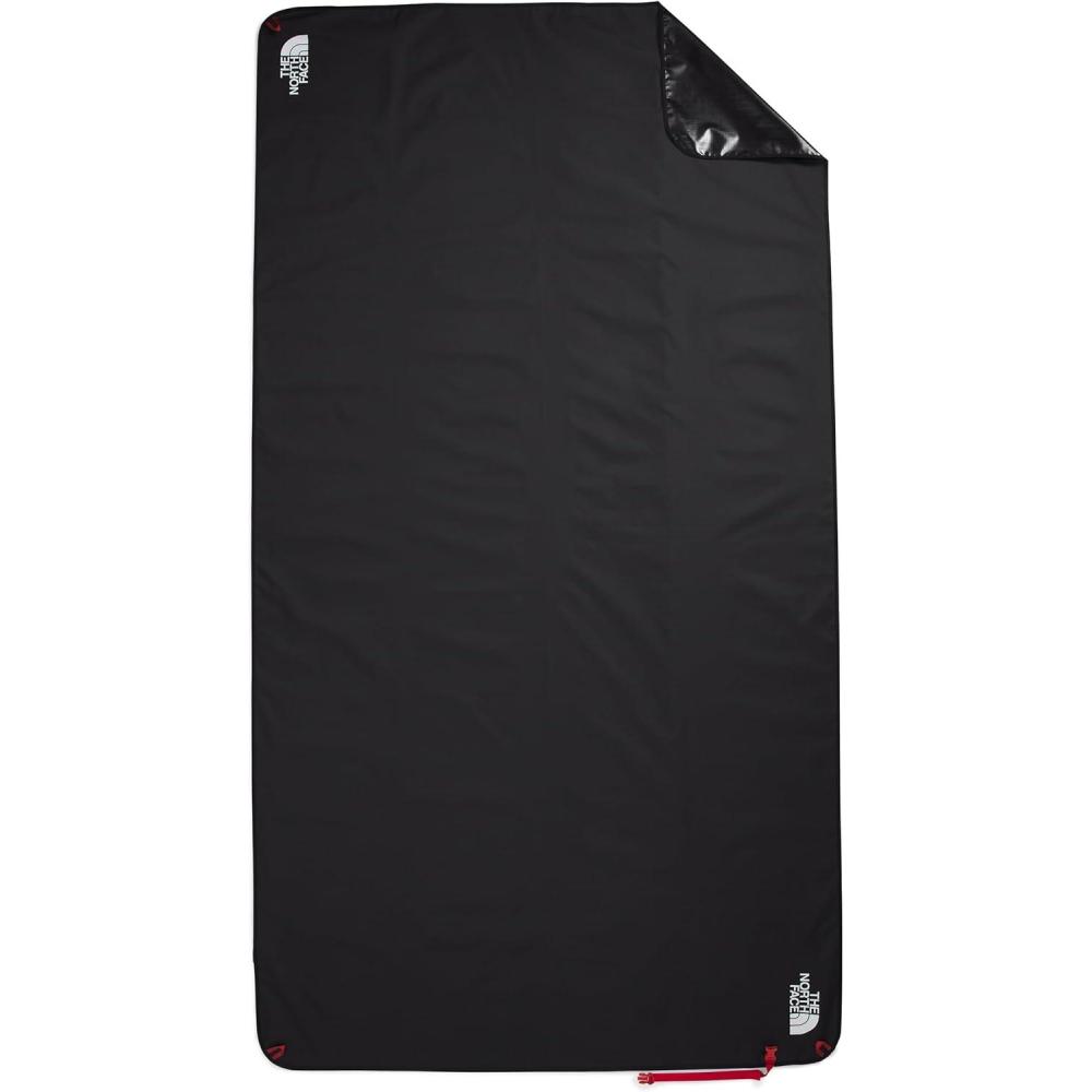 imageTHE NORTH FACE XL Wawona Ground Tarp Water Repellent Ground Cover Tent Stake Corner Loops Durable Fabric TNF Black One SizeTnf Black