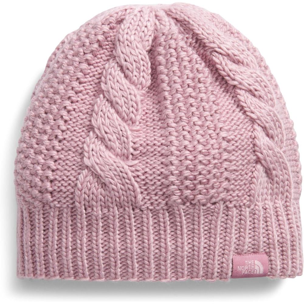 imageThe North FACE Womens Oh Mega Lined Beanie Deep Fit Cuffed Winter Hat with Soft Cable Knit Texture ampamp Fleece LiningMauve