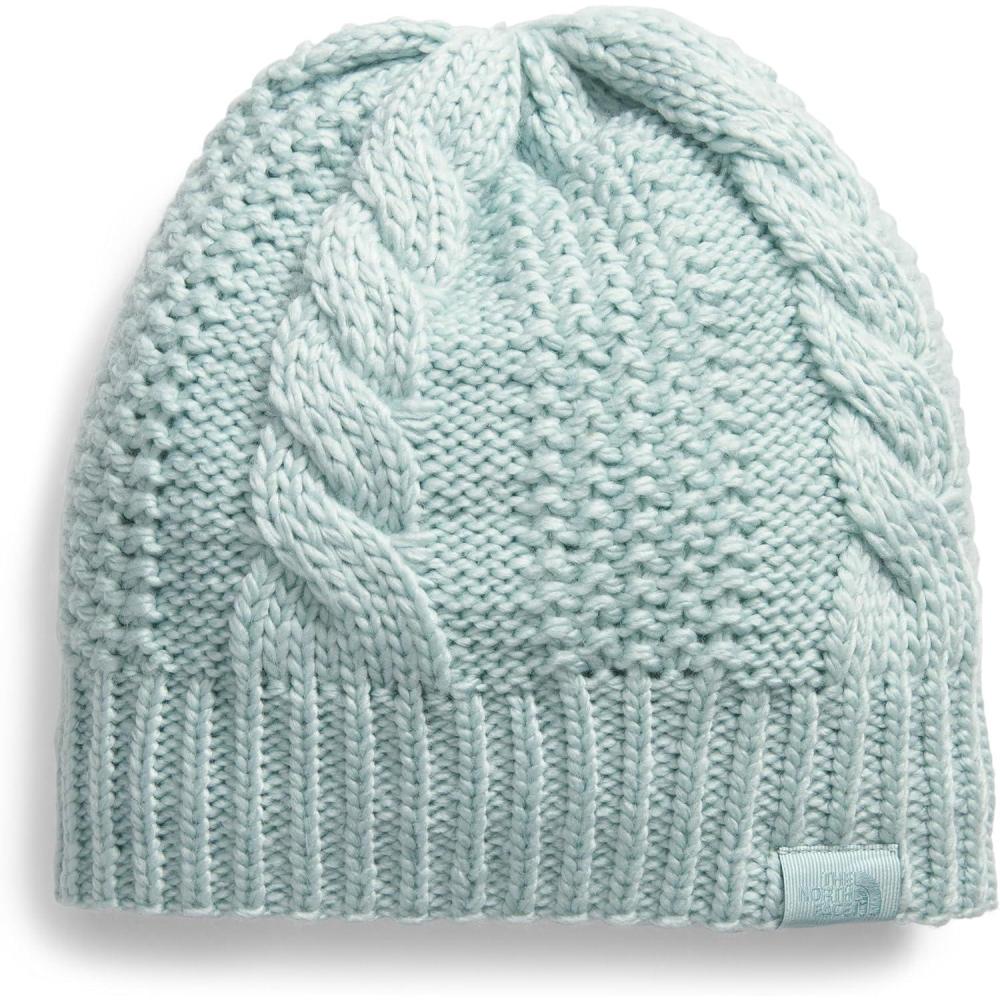 imageThe North FACE Womens Oh Mega Lined Beanie Deep Fit Cuffed Winter Hat with Soft Cable Knit Texture ampamp Fleece LiningMuted Pine