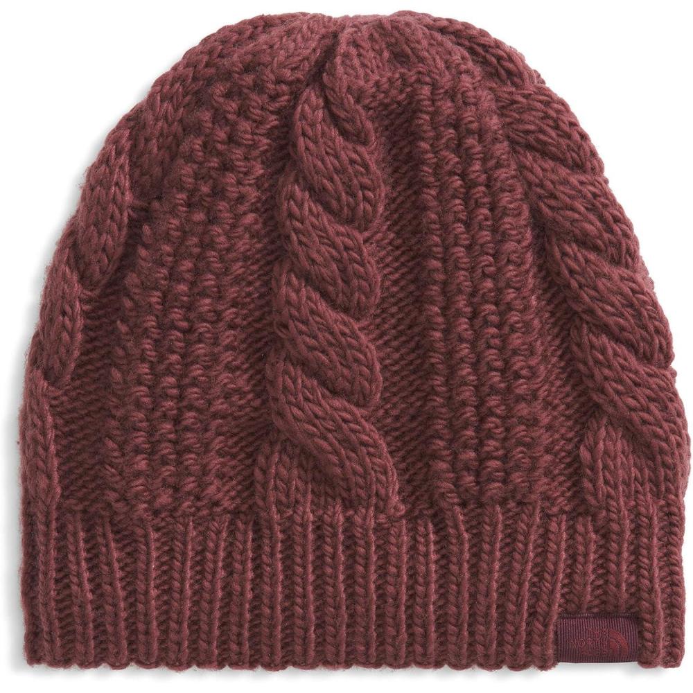 imageThe North FACE Womens Oh Mega Lined Beanie  Deep Fit Cuffed Winter Hat with Soft Cable Knit Texture ampamp Fleece LiningSumac