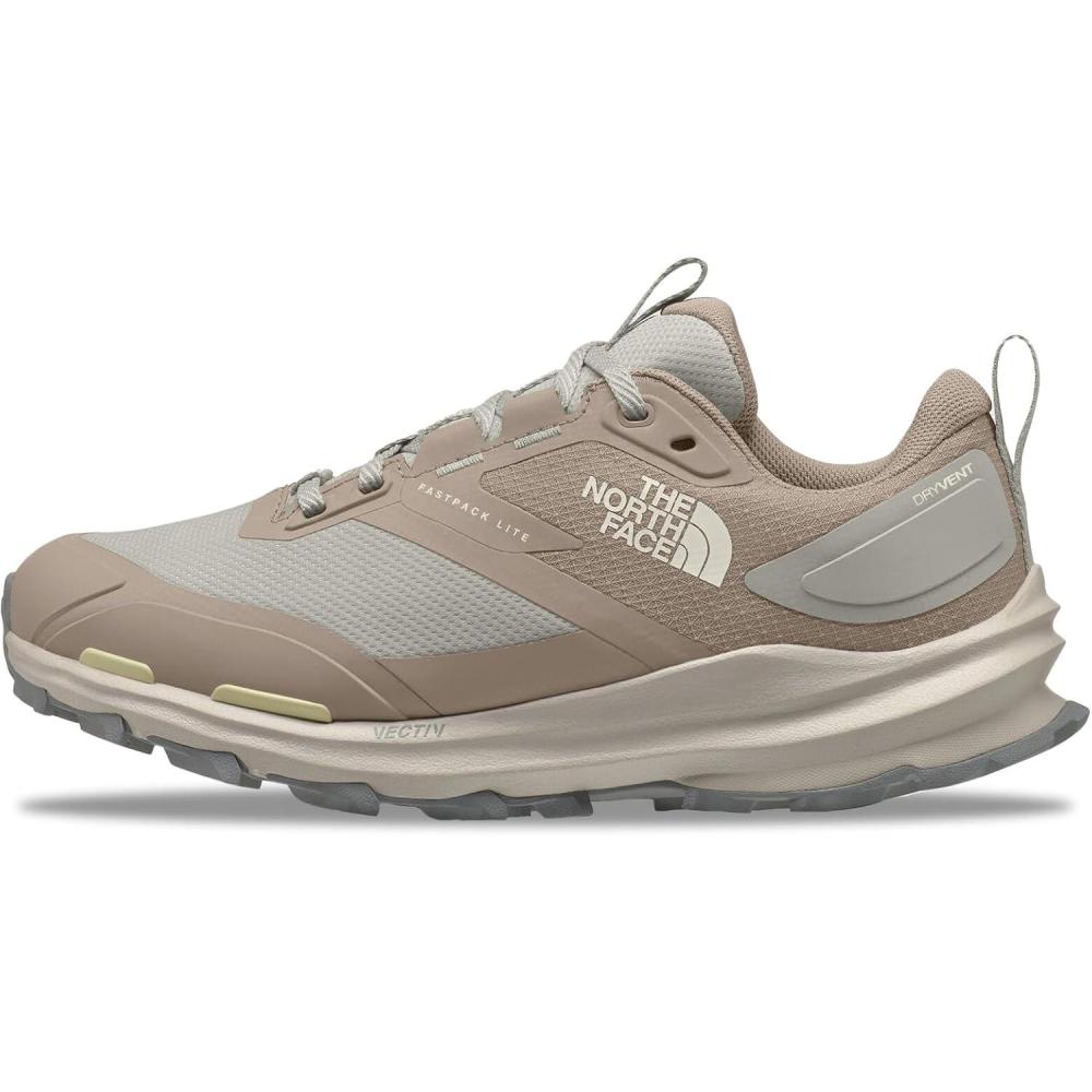 imageThe North Face Womens Vectiv Fastpack Lite Waterproof Hiking Shoe Rubber Outsole ampamp Molded TPU Toe CapMushroom GreySoapstone