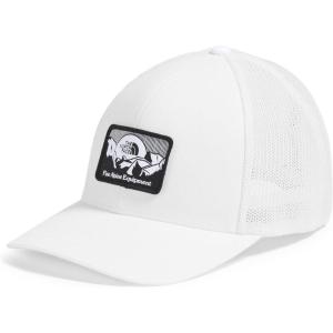 THE NORTH FACE Fitted Truckee Trucker | Baseball Style Cap for Men & Women, Casual Hat for Golf, Cycling & Everyday Wear(Tnf White/Mountainscape Patch)