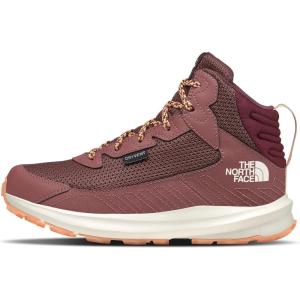 THE NORTH FACE Kids’ Fastpack Hiker Mid Waterproof Shoe | Rockered Eva Midsole, Grippy Rubber Outsole(Canyon Dust/Calcite Sand)