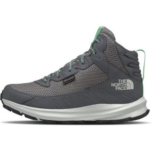 THE NORTH FACE Kids’ Fastpack Hiker Mid Waterproof Shoe | Rockered Eva Midsole, Grippy Rubber Outsole(Vanadis Grey/Tin Grey)