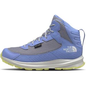 THE NORTH FACE Kids’ Fastpack Hiker Mid Waterproof Shoe | Rockered Eva Midsole, Grippy Rubber Outsole(Virtual Blue/Sun Fog)
