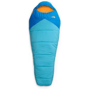 THE NORTH FACE Kids Wasatch Pro 20 Sleeping Bag | 20F / -7C Insulated Mummy Bag, Synthetic Insulation, Side-Zip Entry(Hero Blue/Norse Blue-NPF)