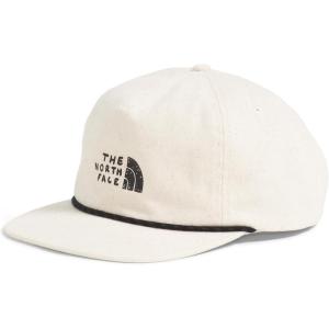THE NORTH FACE Norm 5-Panel Hat | Classic Fit Ball Cap for Men & Women with Cotton Cord(White Dune/Tnf Sharpie Graphic)