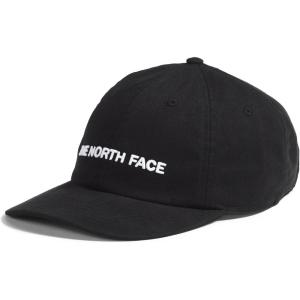 THE NORTH FACE Roomy Norm Hat | Classic Fit Ball Cap for Men & Women, Embroidered Logo, Adjustable Strap & Silver Buckle(Tnf Black/Washed/Horizontal Logo)