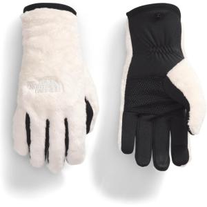 THE NORTH FACE Women’s Osito Etip Glove | Touchscreen Compatible, Hand Warming Soft Fleece, Silicone Grippers(White Dune)