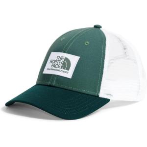 The North FACE Unisex-Adult Graphic Mudder Trucker | Snapback Baseball Cap for Men & Women, Casual Everyday Summer Hat(Duck Green/Deep Nori/New Views Same Planet Graphic)