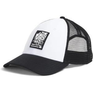 The North FACE Unisex-Adult Graphic Mudder Trucker | Snapback Baseball Cap for Men & Women, Casual Everyday Summer Hat(Tnf White/Tnf Black/Places We Love)