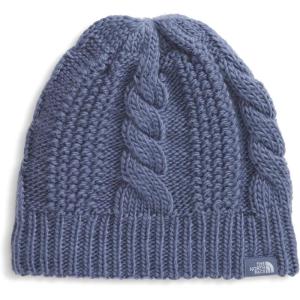 The North FACE Womens Oh Mega Lined Beanie | Deep Fit, Cuffed Winter Hat with Soft Cable Knit Texture & Fleece Lining(Twilight Galaxy)