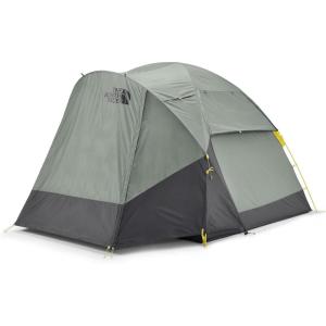 The North Face Tents Wawona 4 Tent | Four-Person Camping Tent, Water Repellent, Spacious & Easy to Set Up, Attached Vestibule Area(Agave Green/Asphalt Grey)