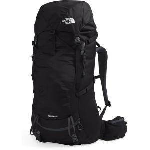 The North Face Terra 55 Backpack | Unisex Hiking Pack, Cinch-Top Opening with Zipper Access, Padded Hipbelt, Pole & Ice Axe Attachments, Forest Olive/New Taupe Green-NPF, Large/X-Large(Tnf Black/Asphalt Grey-npf)