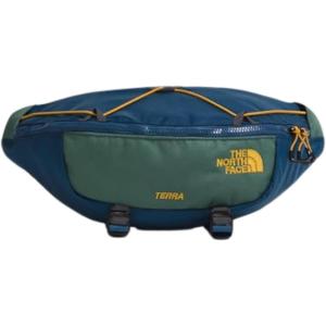 The North Face Terra Lumbar Hiking Hip Pack | 6 Liter Storage Belt Bag, Water Repellent Finish, Adjustable Strap, Secure Zip Pockets, Shady Blue/Duck Green, One Size(Shady Blue/Duck Green)