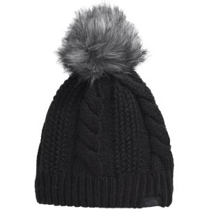 The North Face Womens Oh Mega Fur Pom Lined Beanie(Tnf Black)