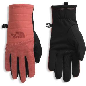 The North Face womens Etip Indi Glove | Touchscreen Compatible, Water Repellent, Moisture Wicking, Soft Tricot Lining(Mars Dust Dark Heather)