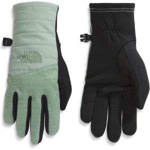 The North Face womens Etip Indi Glove | Touchscreen Compatible, Water Repellent, Moisture Wicking, Soft Tricot Lining(Slate Moss Dark Heather)