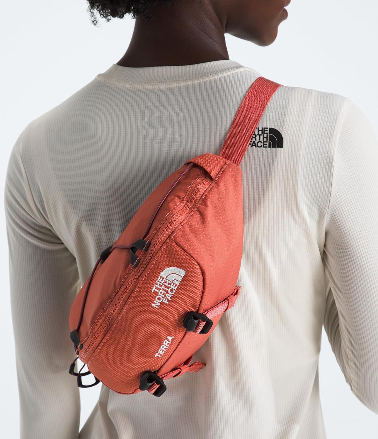 imageTHE NORTH FACE Terra Lumbar Hiking Hip Pack 3 Liter Storage Belt Bag Water Repellent Adjustable Strap Zip PocketsMars DustSumac