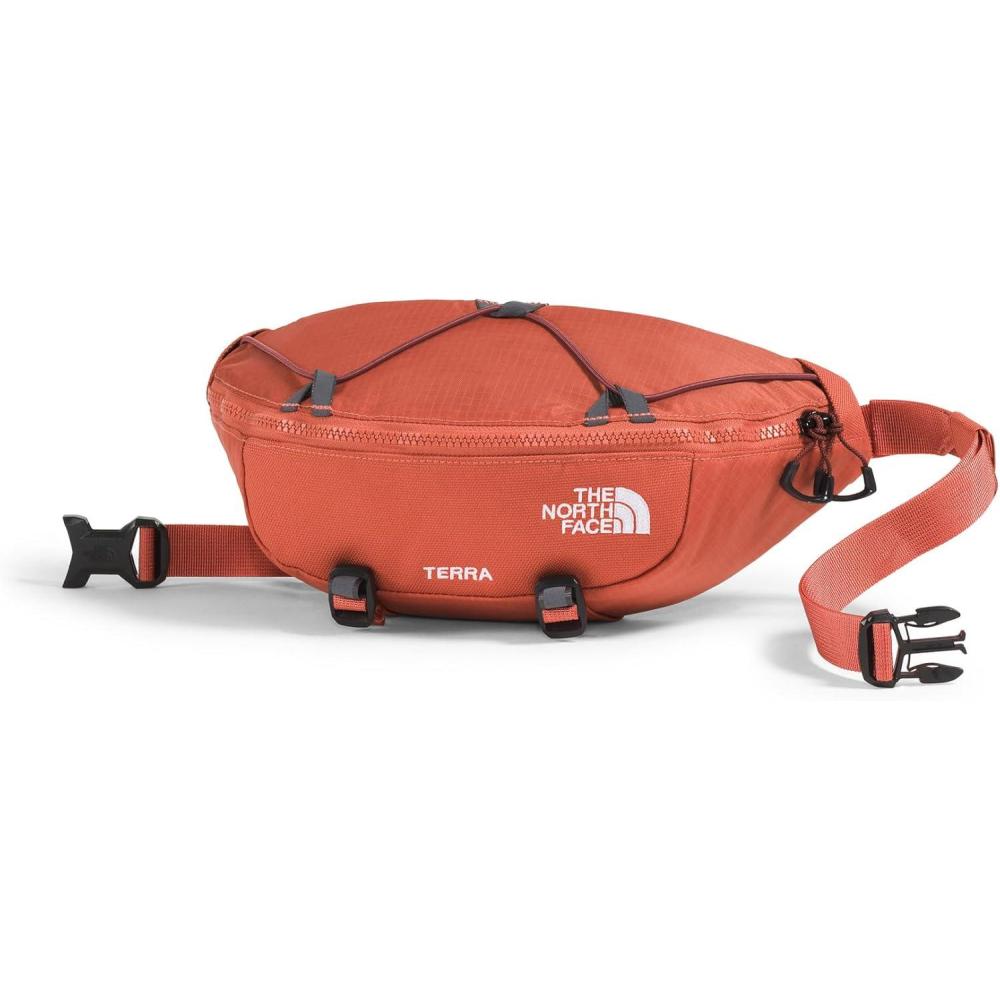 imageTHE NORTH FACE Terra Lumbar Hiking Hip Pack 3 Liter Storage Belt Bag Water Repellent Adjustable Strap Zip PocketsMars DustSumac