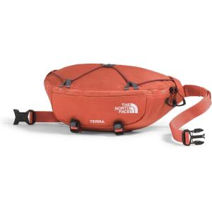 THE NORTH FACE Terra Lumbar Hiking Hip Pack | 3 Liter Storage Belt Bag, Water Repellent, Adjustable Strap, Zip Pockets(Mars Dust/Sumac)