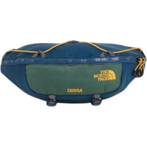 THE NORTH FACE Terra Lumbar Hiking Hip Pack | 3 Liter Storage Belt Bag, Water Repellent, Adjustable Strap, Zip Pockets(Shady Blue/Duck Green)