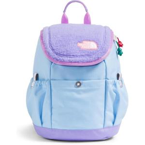 The North Face Kids’ Mini Explorer Backpack | Small Travel Bag with Padding, Water-Repellent Finish, Reflective Details for Preschoolers, Teddy Brown, One Size(Cornflower/Purple Fog)