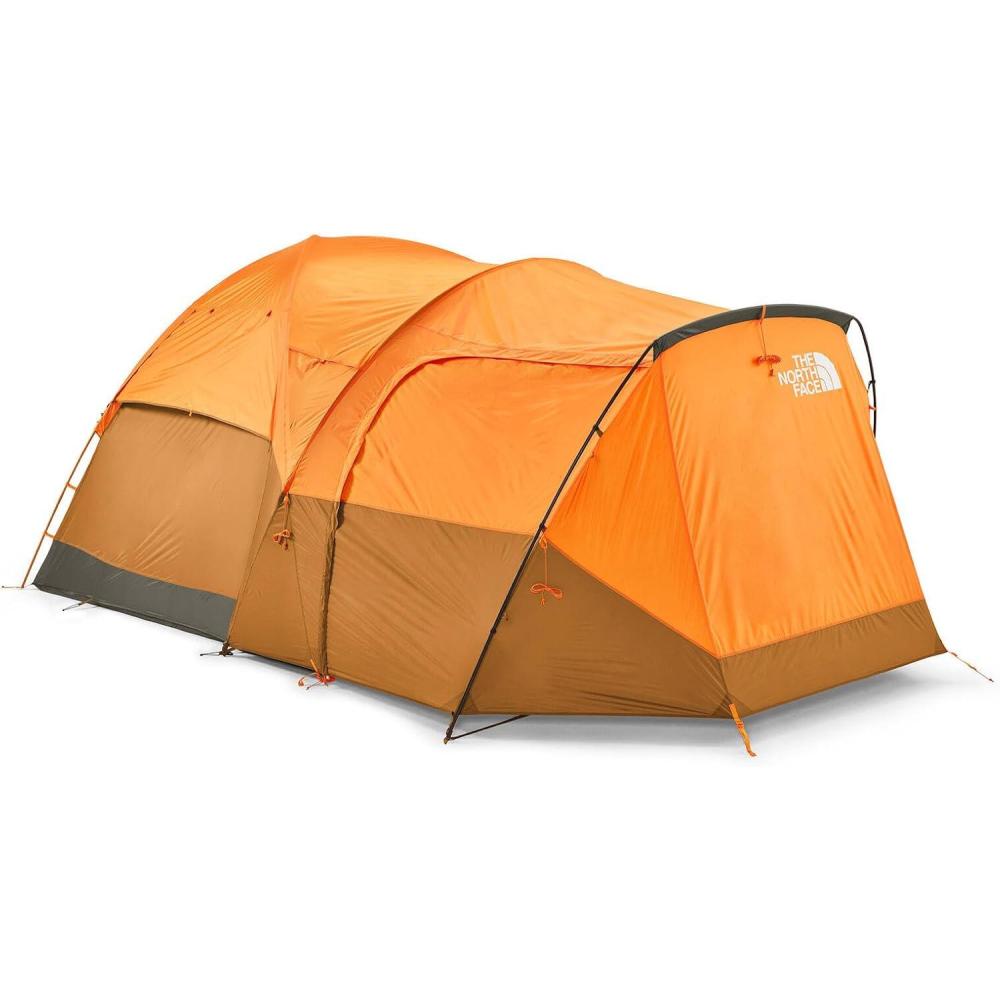 imageTHE NORTH FACE Wawona 6 Tent SixPerson Camping Tent Water Repellent Spacious ampamp Easy to Set Up Attached Vestibule AreaLight Exuberance OrangeTimber TanNew Taupe Green