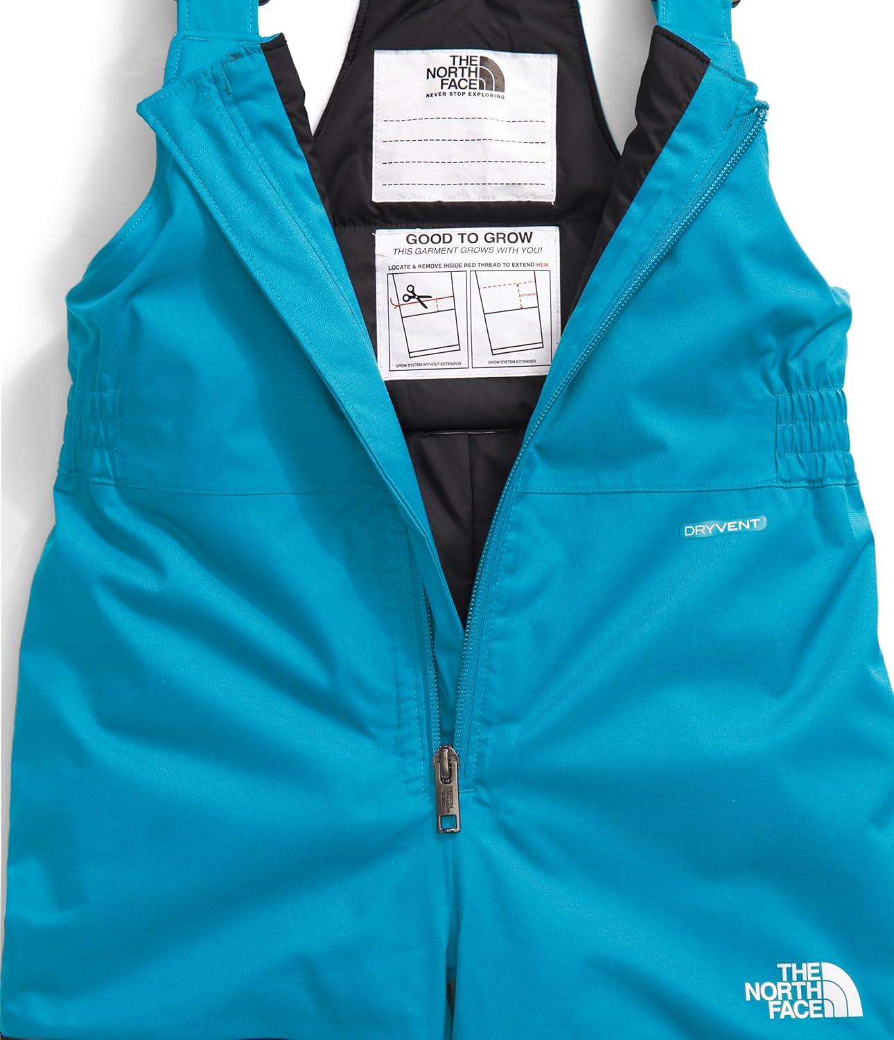 imageTHE NORTH FACE Baby Freedom Insulated Bib Waterproof Overalls for Boys amp Girls Suspenders Reinforced Kick PatchesMeridian Blue