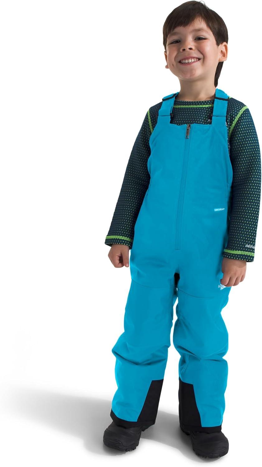 imageTHE NORTH FACE Baby Freedom Insulated Bib Waterproof Overalls for Boys amp Girls Suspenders Reinforced Kick PatchesMeridian Blue