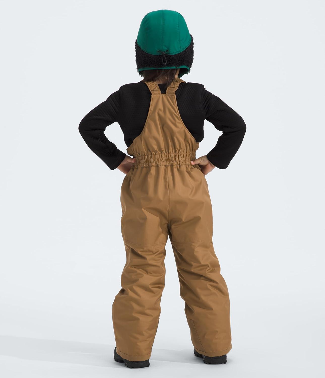 imageTHE NORTH FACE Baby Freedom Insulated Bib Waterproof Overalls for Boys amp Girls Suspenders Reinforced Kick PatchesUtility Brown