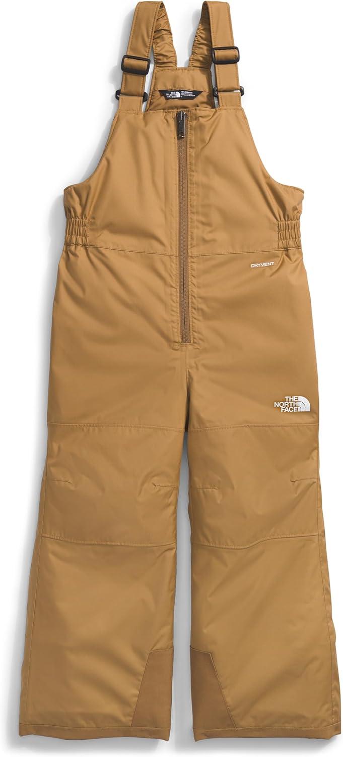 imageTHE NORTH FACE Baby Freedom Insulated Bib Waterproof Overalls for Boys amp Girls Suspenders Reinforced Kick PatchesUtility Brown