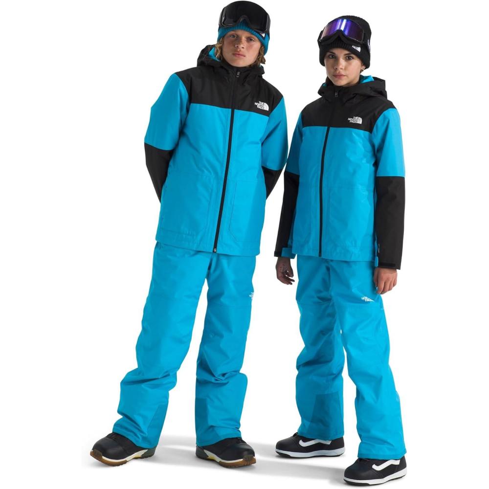 imageTHE NORTH FACE Teen Freedom Triclimate Jacket  Heatseeker Insulation amp Water Repellent Helmet Compatible Hood Goggle WipeMeridian Blue