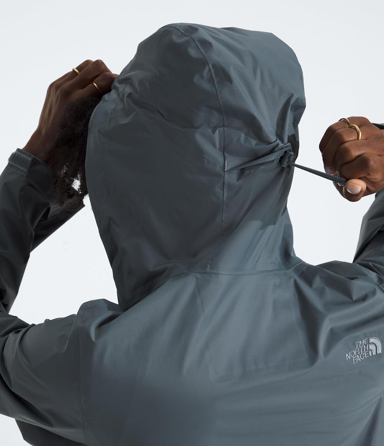 imageTHE NORTH FACE Womens Venture 2 Waterproof Hooded Rain Jacket Raincoat With Breathable Dryvent 25l Fabric PitzipsGranite Grey