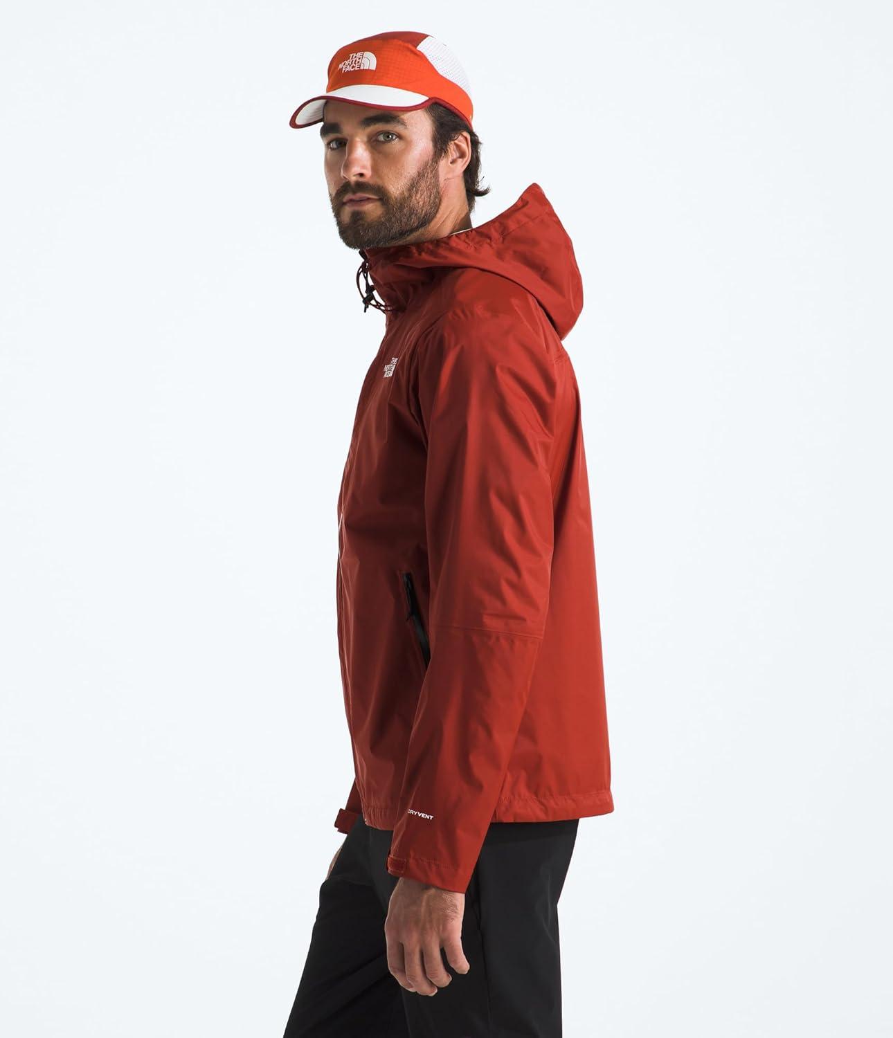 imageTHE NORTH FACE Womens Venture 2 Waterproof Hooded Rain Jacket Raincoat With Breathable Dryvent 25l Fabric PitzipsIron Clay