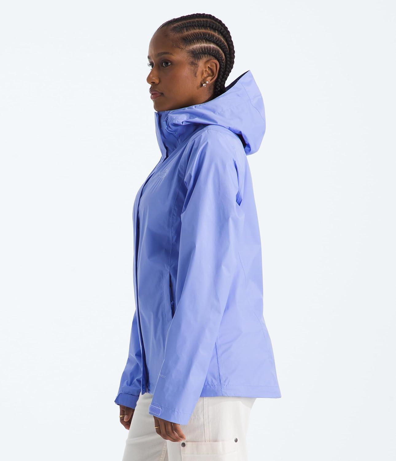 imageTHE NORTH FACE Womens Venture 2 Waterproof Hooded Rain Jacket Raincoat With Breathable Dryvent 25l Fabric PitzipsPeriwinkle Glow