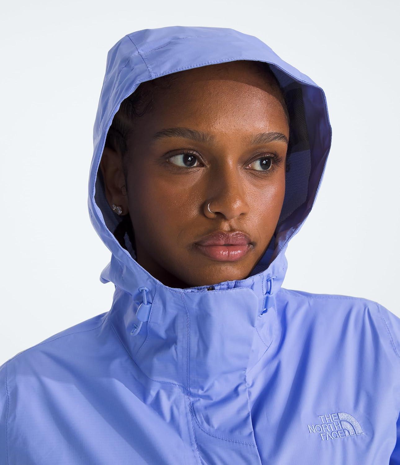 imageTHE NORTH FACE Womens Venture 2 Waterproof Hooded Rain Jacket Raincoat With Breathable Dryvent 25l Fabric PitzipsPeriwinkle Glow