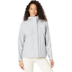 THE NORTH FACE Women’s Venture 2 Waterproof Hooded Rain Jacket | Raincoat With Breathable Dryvent 2.5l Fabric, Pit-zips(Light Grey Heather)