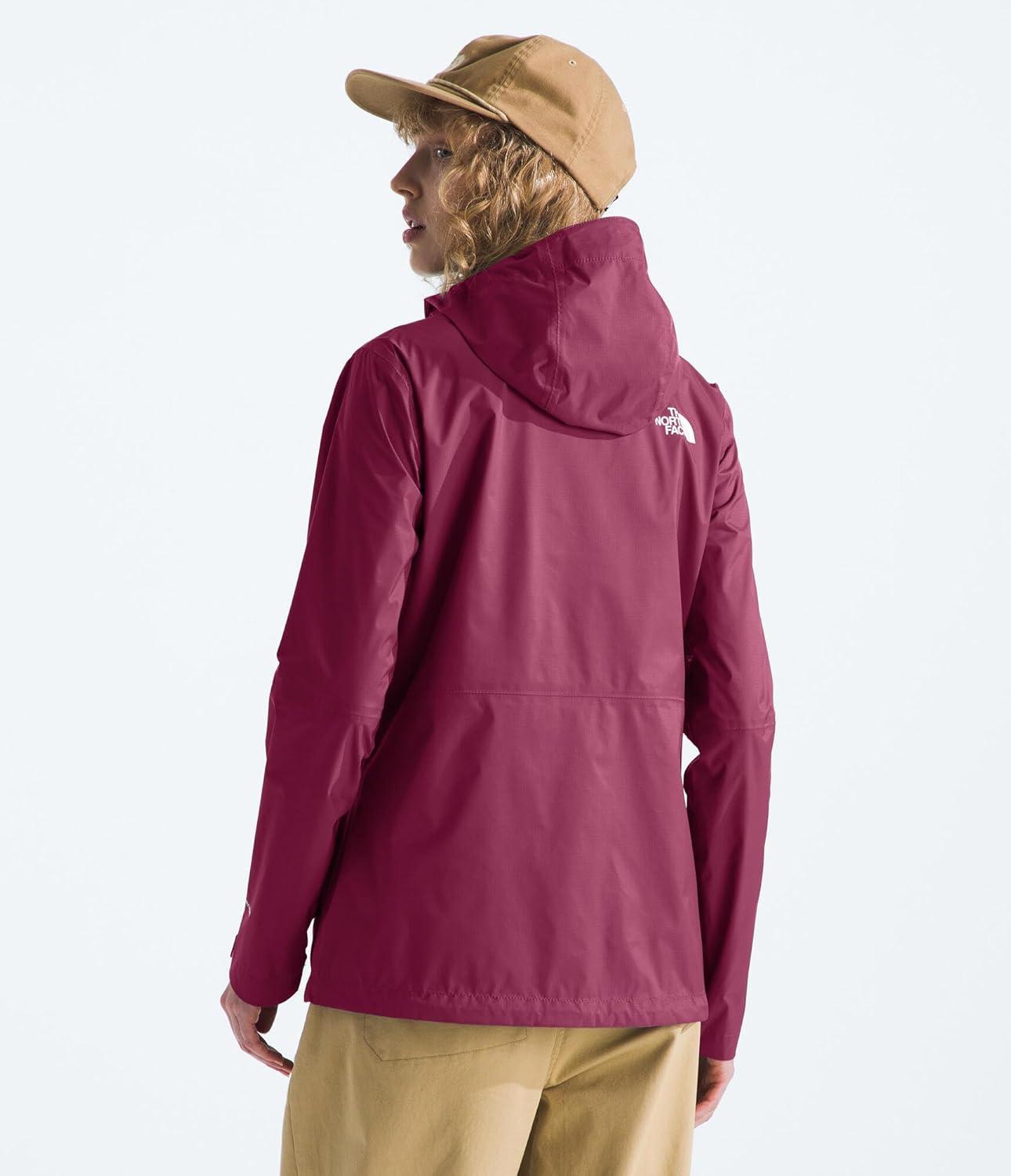 imageTHE NORTH FACE Womens Alta Vista Rain Jacket 3 Piece Hood With Adjustable Cinchcord Waterproof BreathableCyber Berry