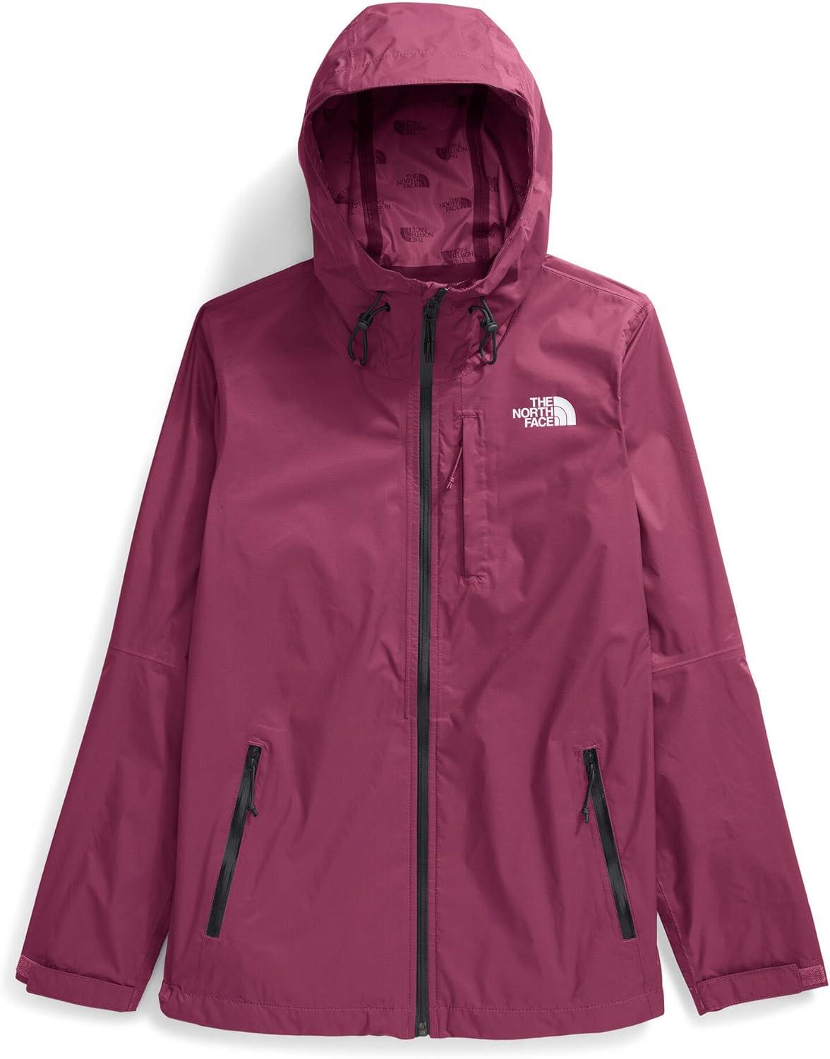 imageTHE NORTH FACE Womens Alta Vista Rain Jacket 3 Piece Hood With Adjustable Cinchcord Waterproof BreathableCyber Berry