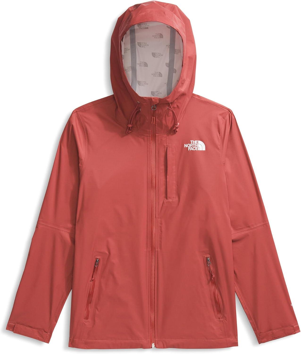 imageTHE NORTH FACE Womens Alta Vista Rain Jacket 3 Piece Hood With Adjustable Cinchcord Waterproof BreathableMars Dust